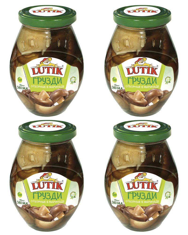 

Грузди отборные Lutik, 580 мл. - 4 шт
