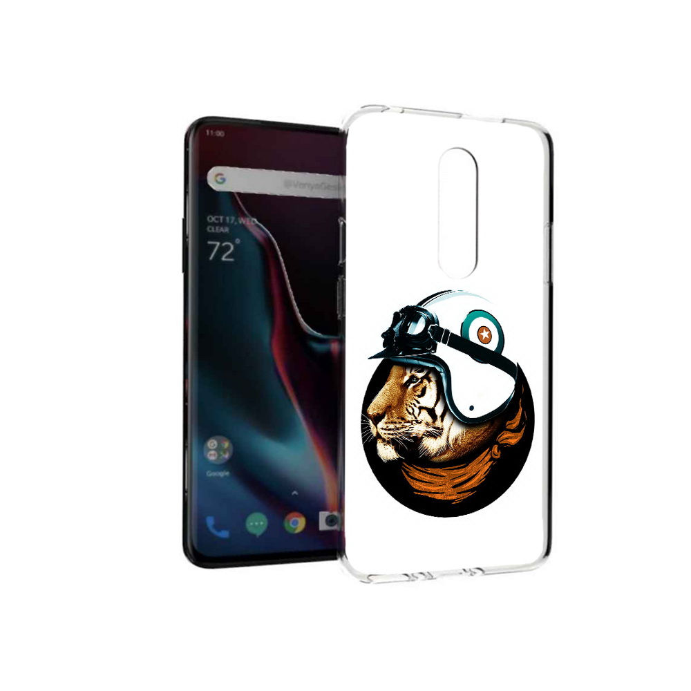 

Чехол MyPads Tocco для OnePlus 7 Pro Тигр в шлеме (PT139735.130.171), Прозрачный, Tocco
