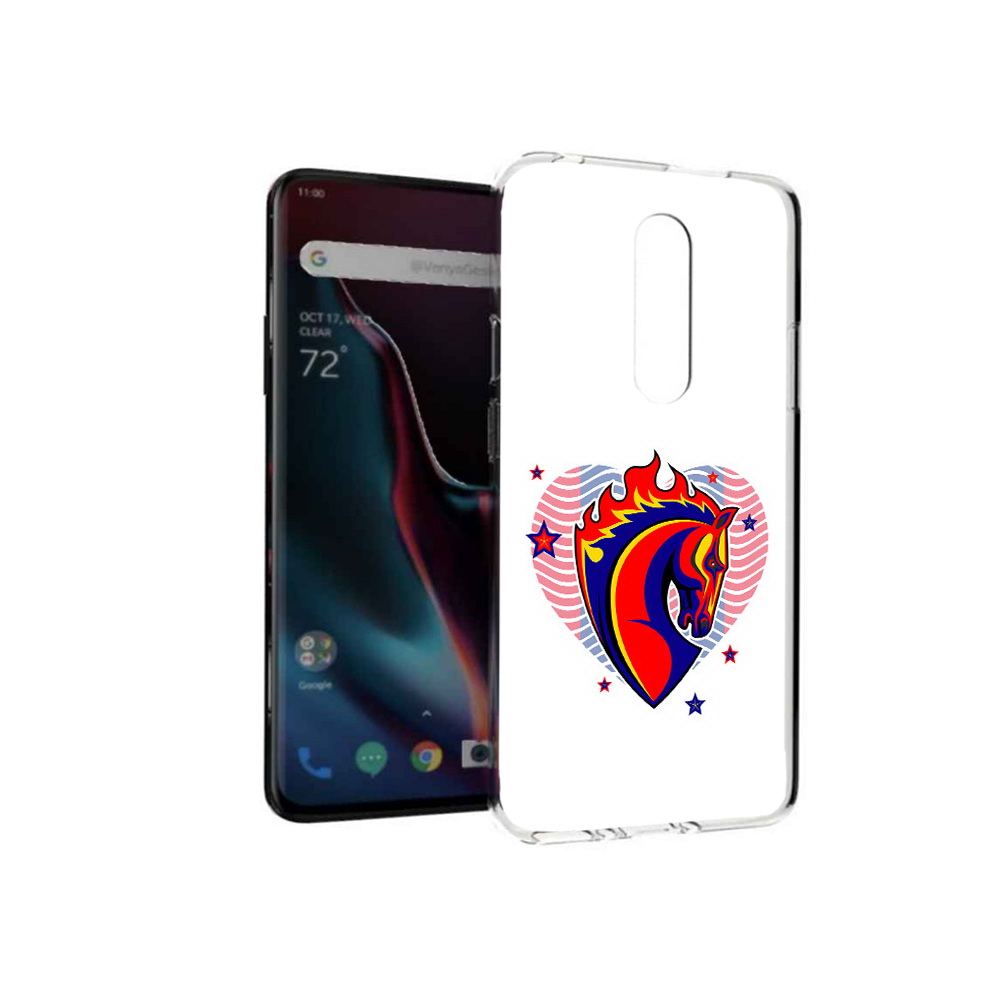 

Чехол MyPads Tocco для OnePlus 7 Pro ФК ЦСЛ Лошадь (PT139735.130.180), Прозрачный, Tocco
