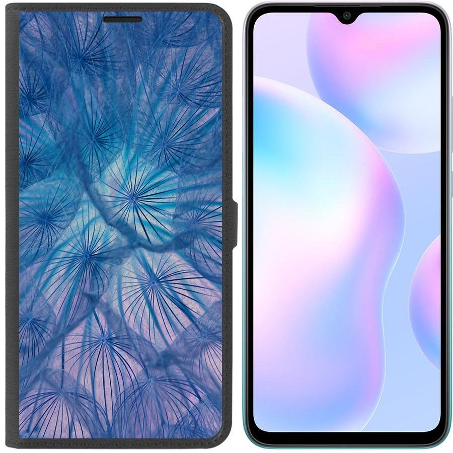 

Чехол-книжка Krutoff Eco Book для Xiaomi Redmi 9A Синий одуванчик (черный)