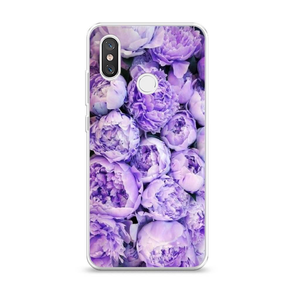 

Чехол Awog на Xiaomi Mi 8 "Пионы сиреневые", Разноцветный, 33550-8