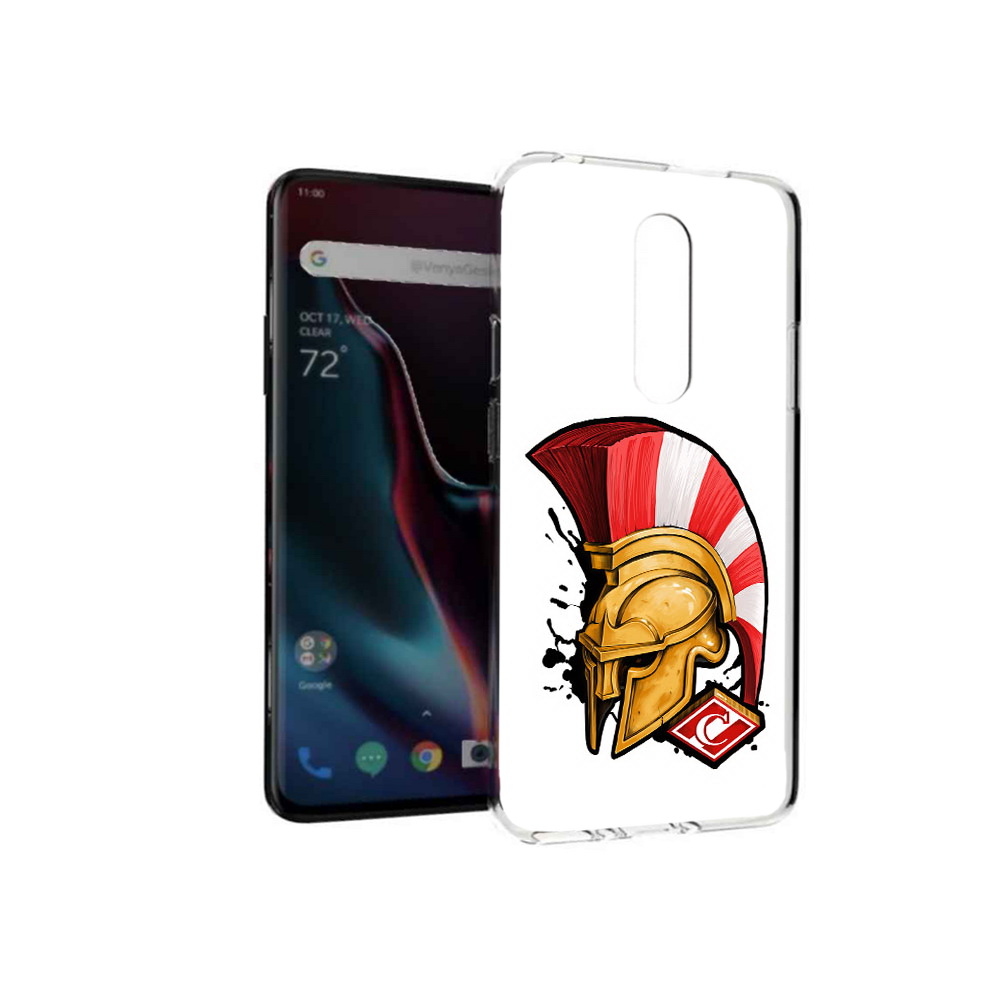 

Чехол MyPads Tocco для OnePlus 7 Pro ФК спартак шлем (PT139735.130.185), Прозрачный, Tocco