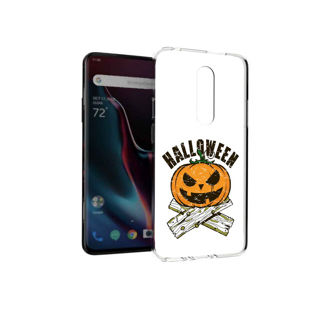 

Чехол MyPads Tocco для OnePlus 7 Pro Хэллоуин доски тыква (PT139735.130.194), Прозрачный, Tocco