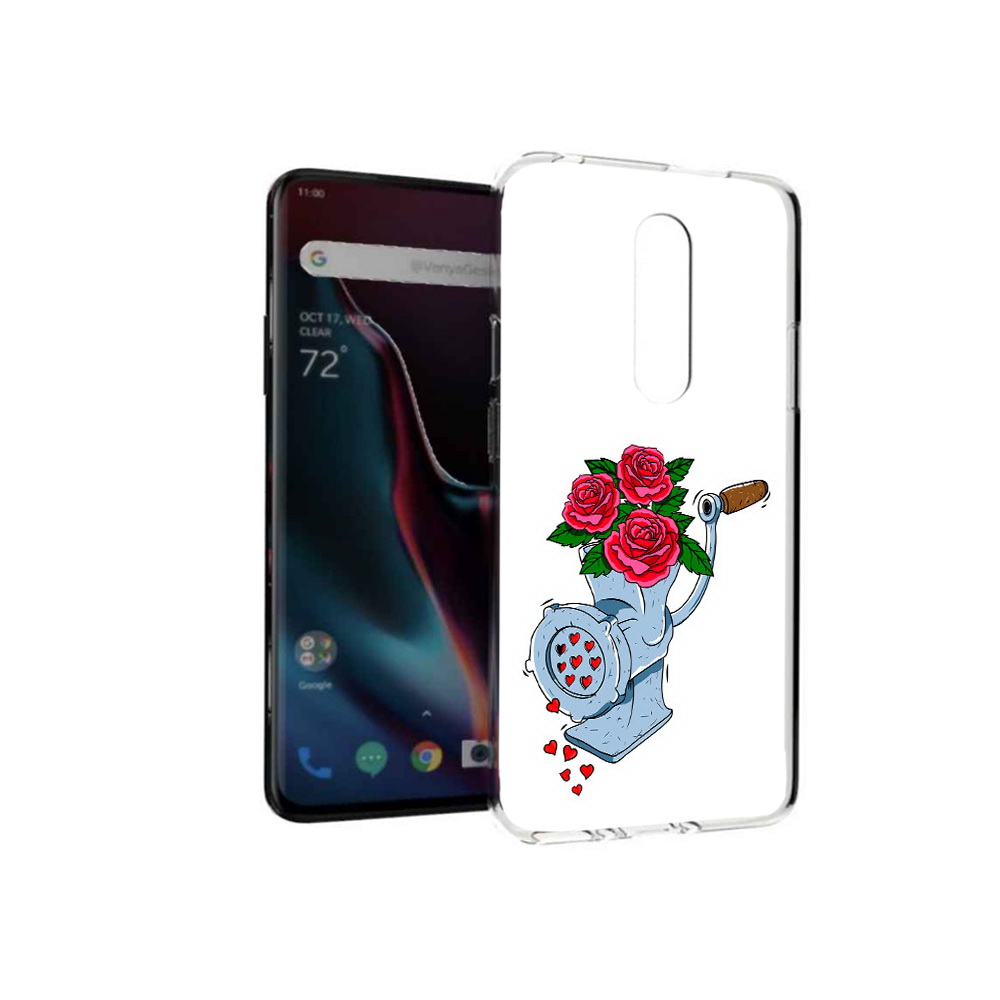 

Чехол MyPads Tocco для OnePlus 7 Pro Цветочные сердца (PT139735.130.199), Прозрачный, Tocco
