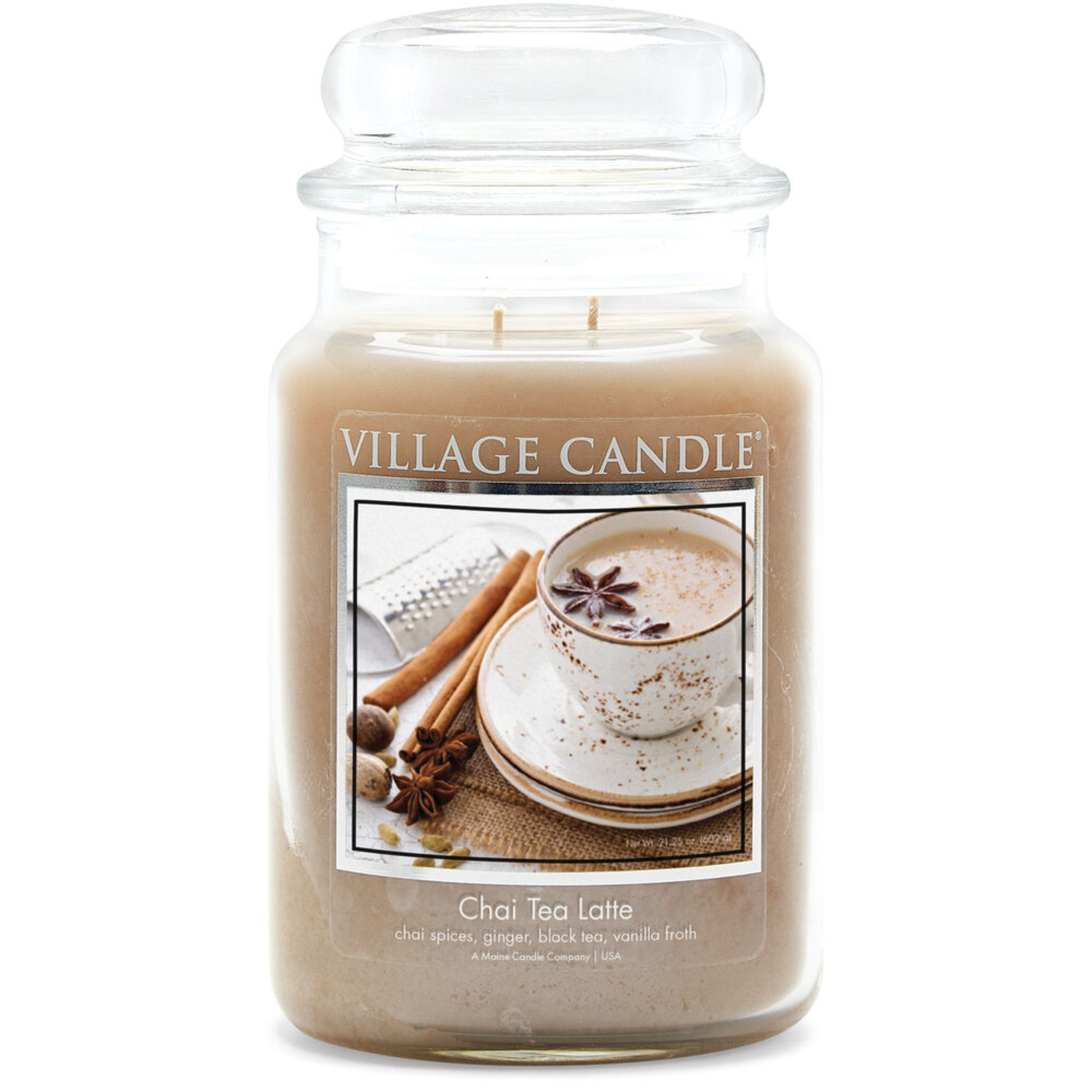 

Ароматическая свеча Village Candle Имбирный Чай, большая