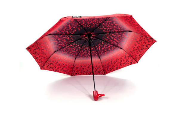Зонт женский F 1904 B красный хохлома