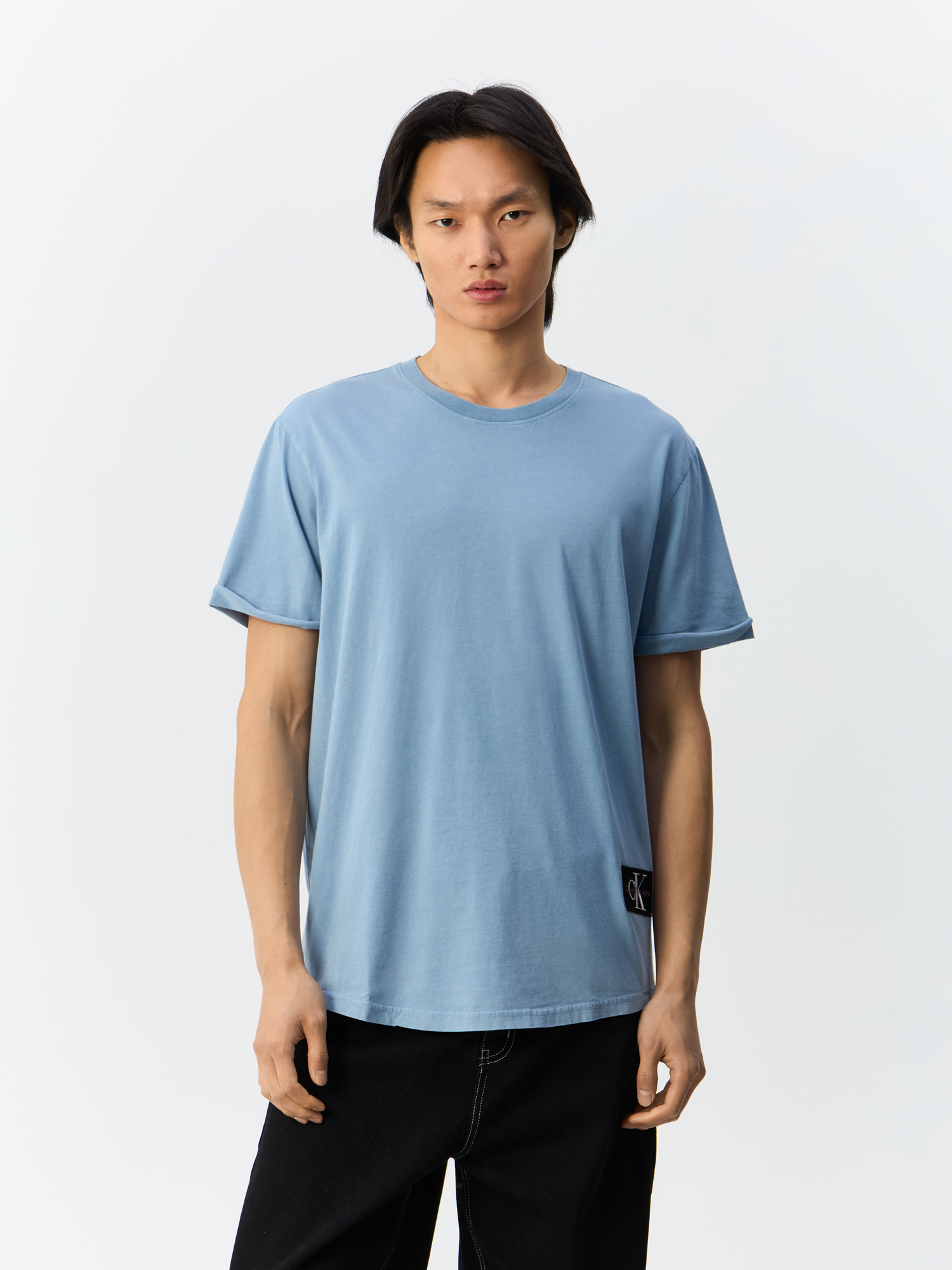 

Футболка мужская Calvin Klein Jeans J30J325207 синяя M, Синий, J30J325207