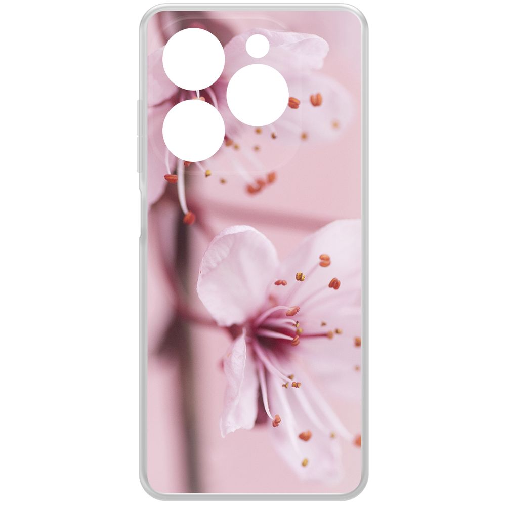 

Чехол-накладка Krutoff Clear Case Весна для Tecno Spark 20 Pro, Прозрачный