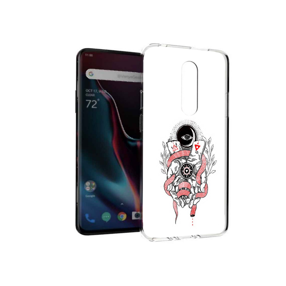 

Чехол MyPads Tocco для OnePlus 7 Pro абстрация связанные руки (PT139735.130.213), Прозрачный, Tocco