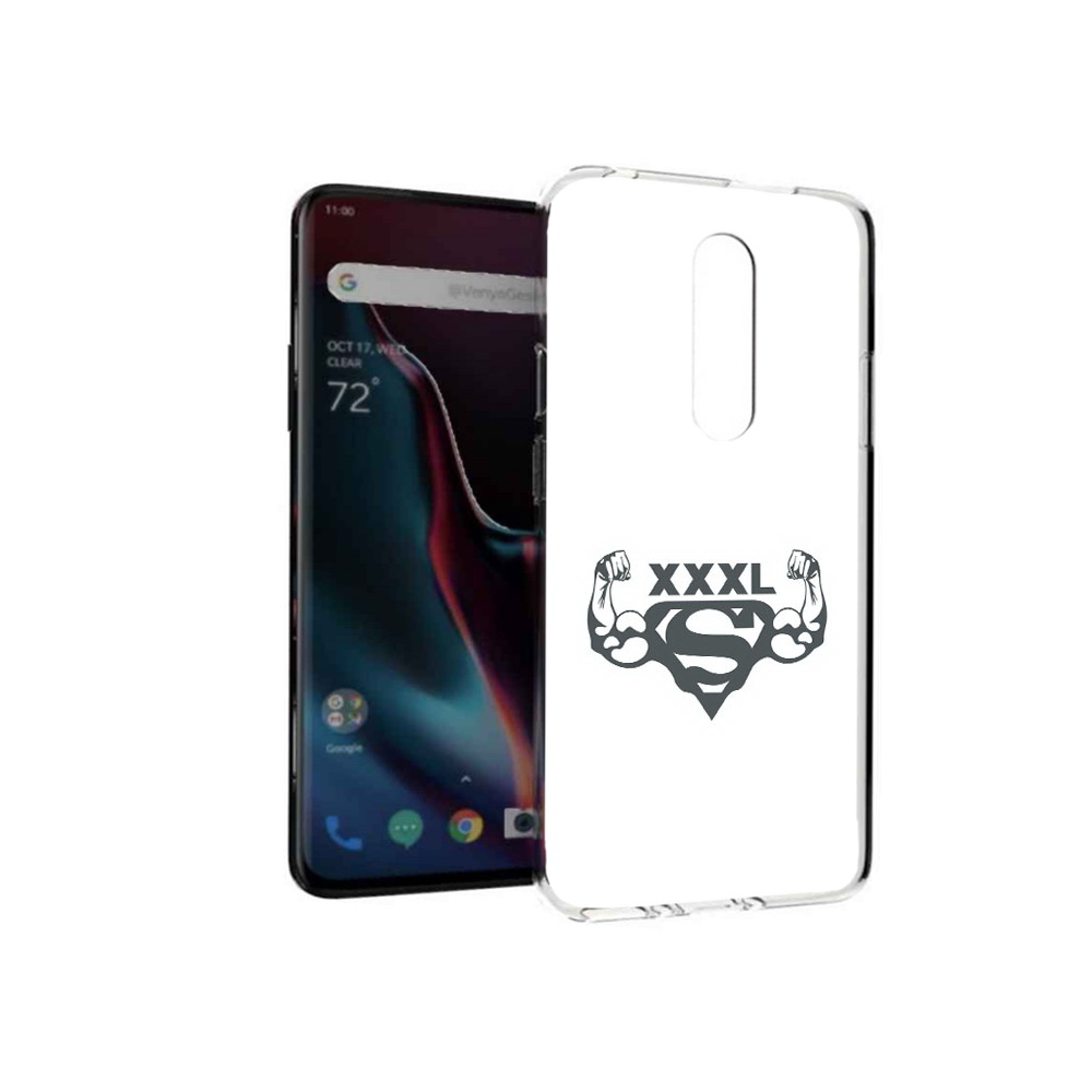 

Чехол MyPads Tocco для OnePlus 7 Pro бодибилдинг супермен (PT139735.130.237), Прозрачный, Tocco