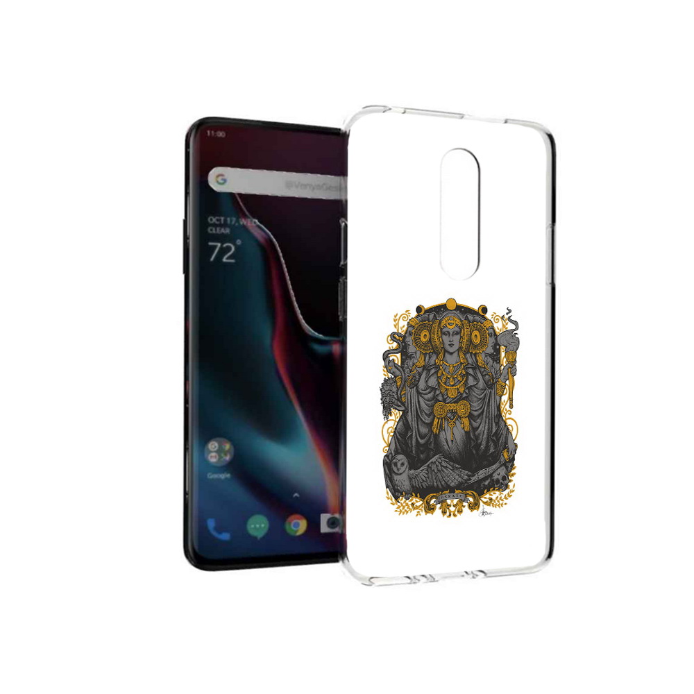 

Чехол MyPads Tocco для OnePlus 7 Pro божество с золотыми элементами (PT139735.130.241), Прозрачный, Tocco
