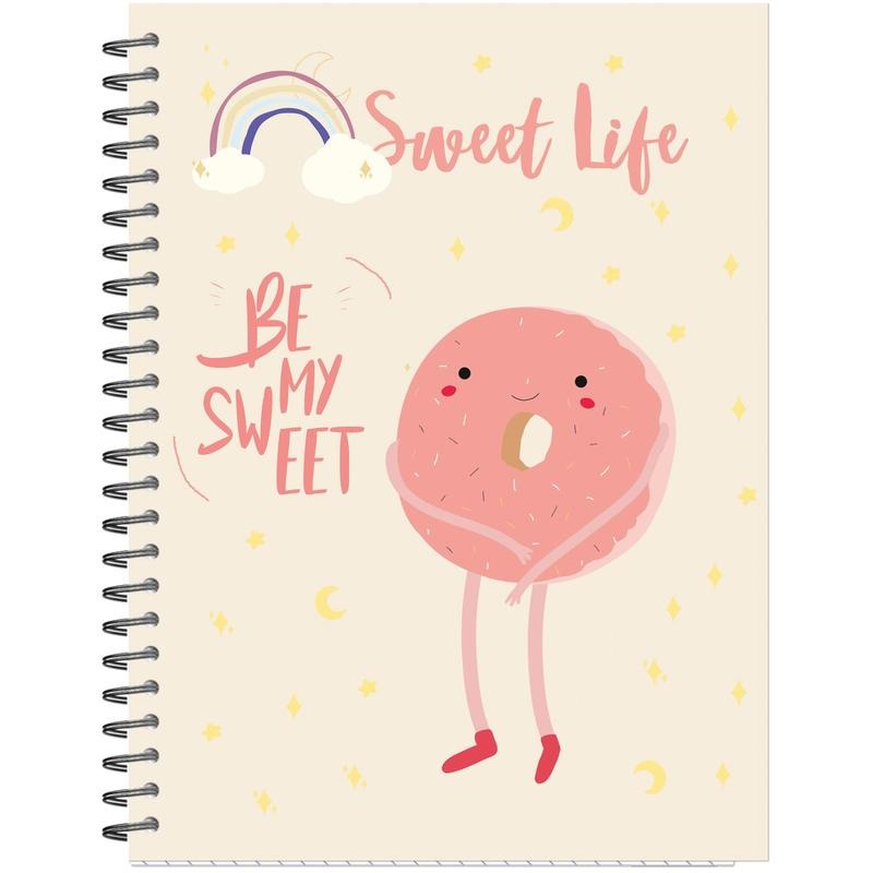 

Бизнес-тетрадь А5 Attache Selection Sweet Life Пончик, 96 листов, клетка (145x203мм), 20шт