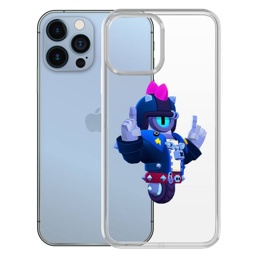 

Чехол-накладка Brawl Stars-Дикий Сту для iPhone 13, Прозрачный