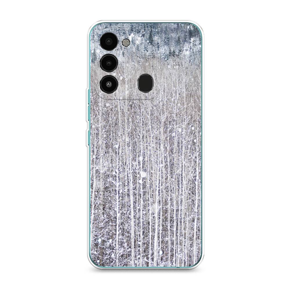 

Чехол для Tecno Spark Go 2022/8С/9 "Снежный лес", Бежевый;серый;белый, 301250-5