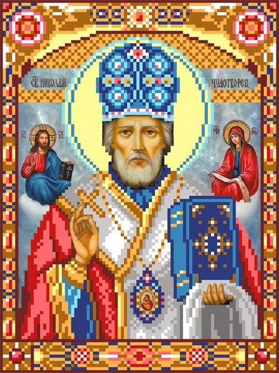 

Рисунок на шелке Матренин Посад Святой Николай Чудотворец 3008ш