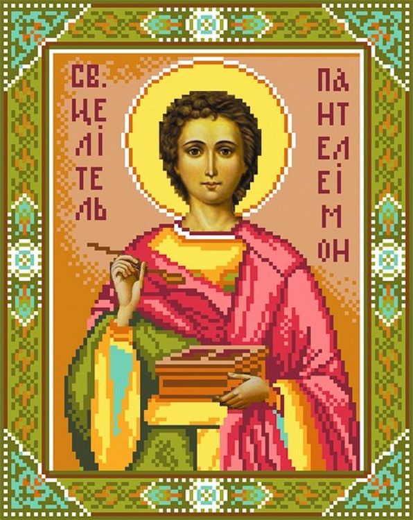 

Рисунок на шелке Матренин Посад Святой Пантелеймон 3003ш