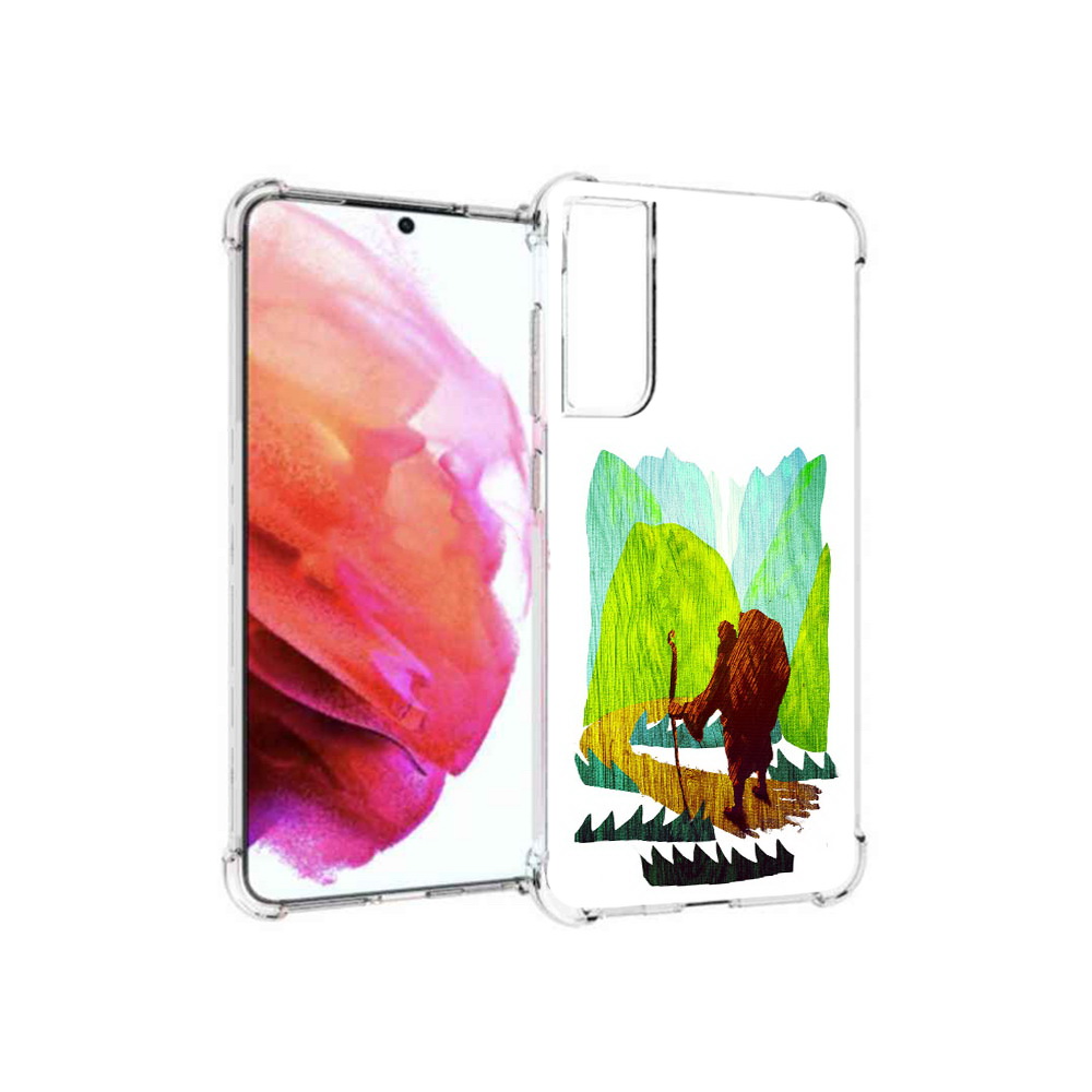 

Чехол MyPads Tocco для Samsung Galaxy S21 FE Лесная тропа, Прозрачный, Tocco