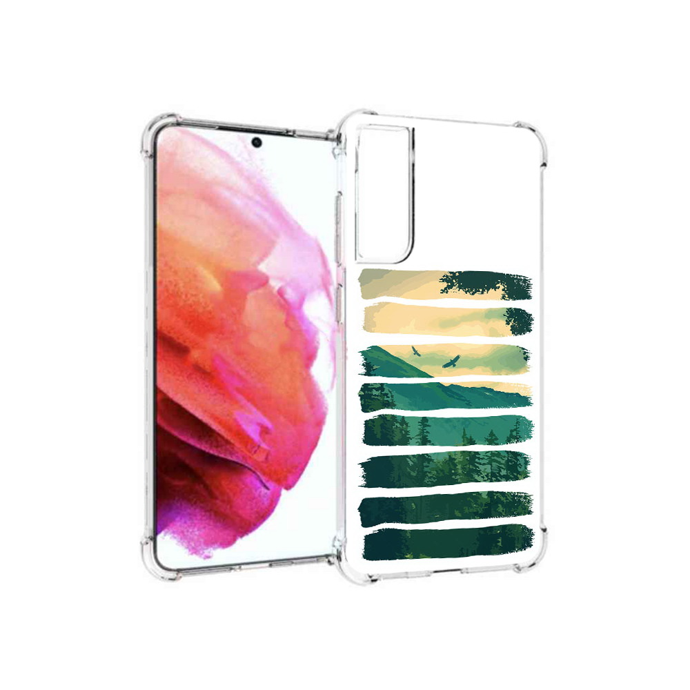 

Чехол MyPads Tocco для Samsung Galaxy S21 FE Лесная чаща, Прозрачный, Tocco