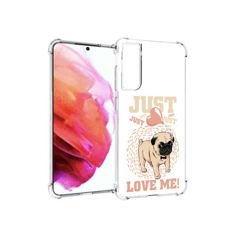 

Чехол MyPads Tocco для Samsung Galaxy S21 FE Люби меня, Прозрачный, Tocco