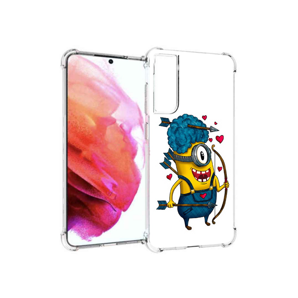 

Чехол MyPads Tocco для Samsung Galaxy S21 FE Миньон купидон, Прозрачный, Tocco