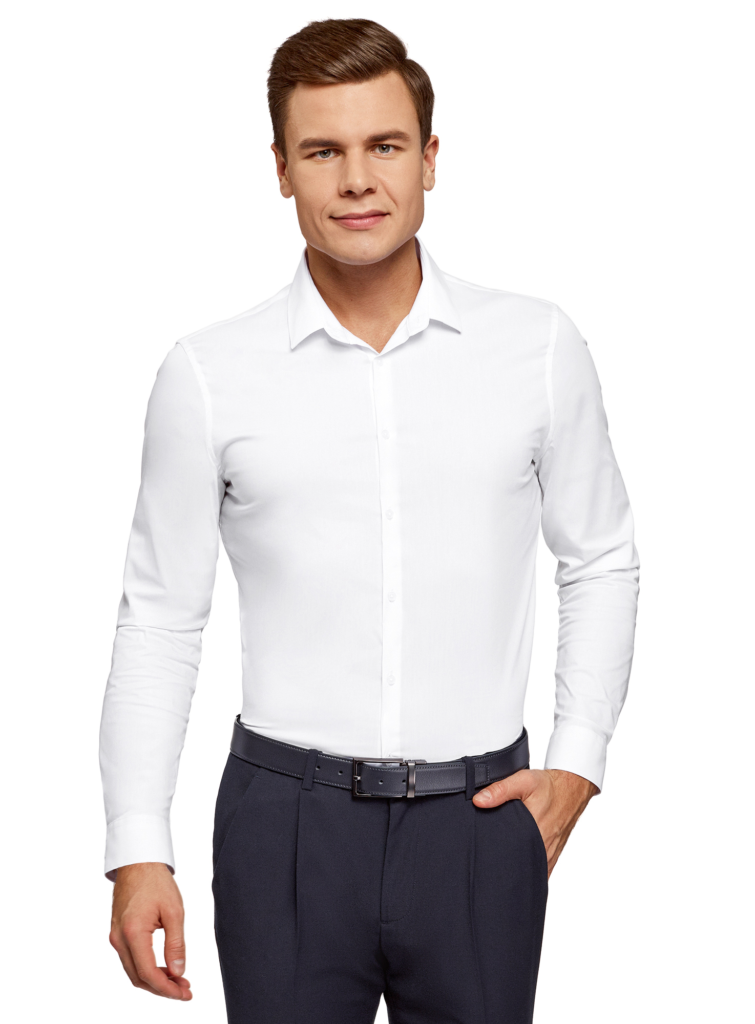 Рубашка мужская oodji 3B140008M белая XL