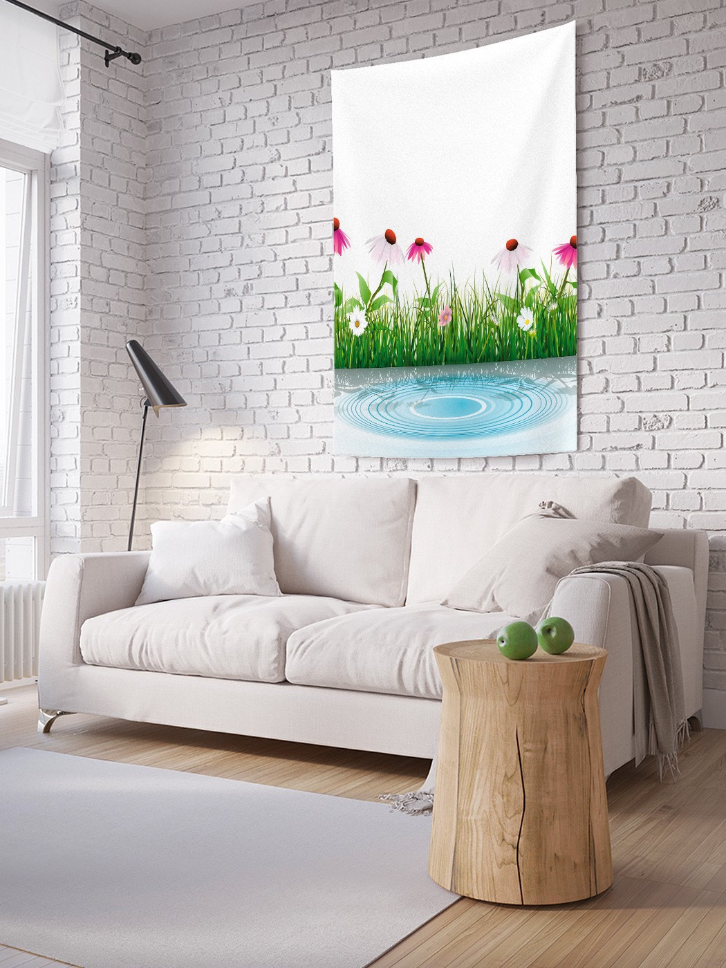 

Вертикальное фотопанно на стену JoyArty Речные цветы 150x200 см, Речные цветы