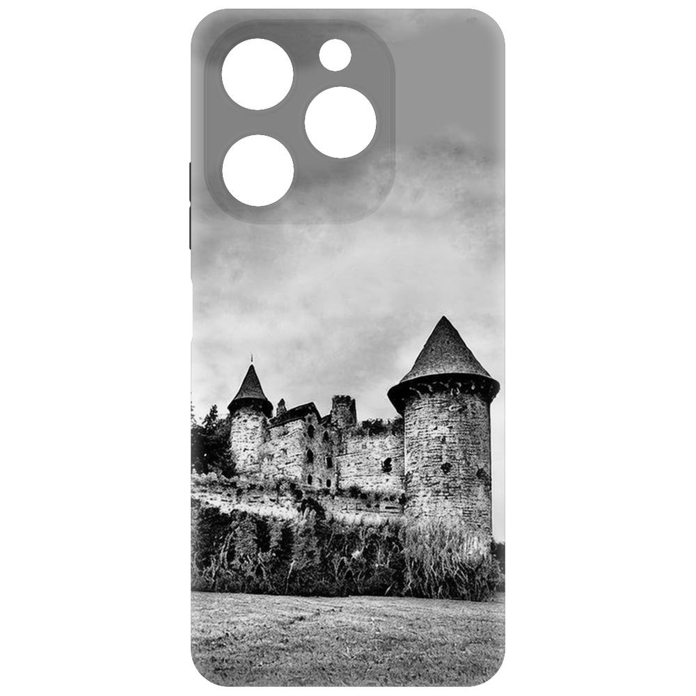 

Чехол-накладка Krutoff Soft Case Старый замок для Itel A70 черный