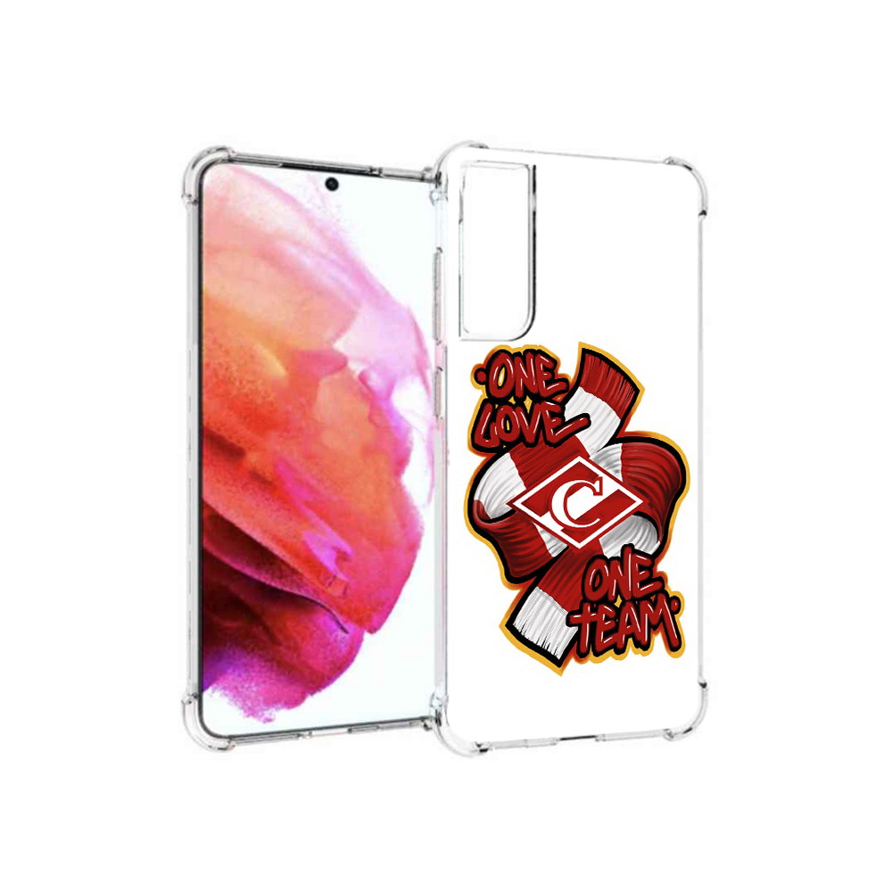 

Чехол MyPads Tocco для Samsung Galaxy S21 FE Одна любовь-Спартак, Прозрачный, Tocco