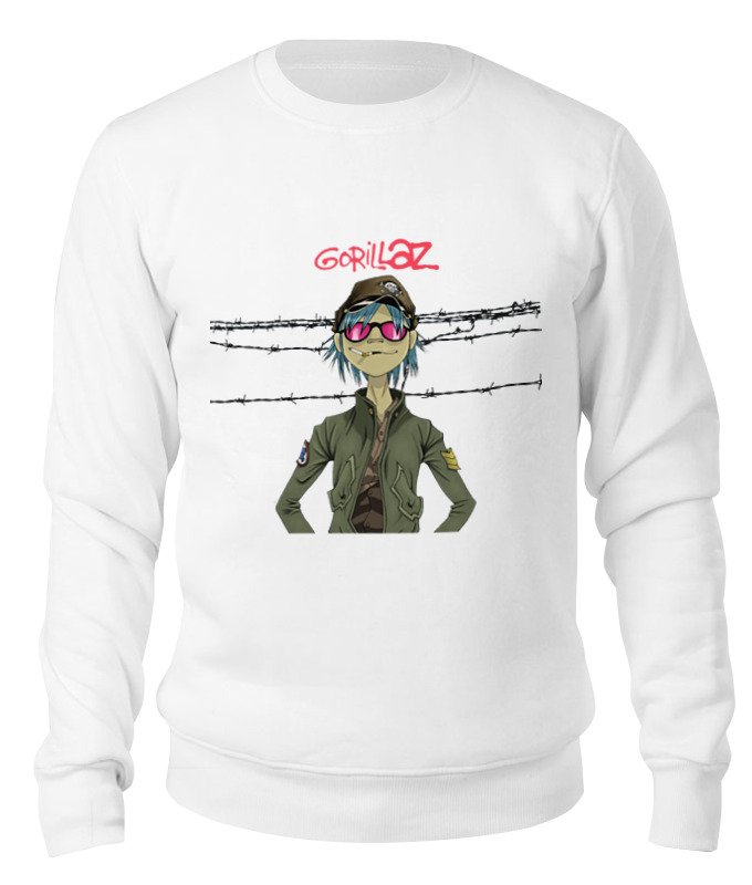 

Свитшот унисекс Printio Gorillaz белый XL, Gorillaz