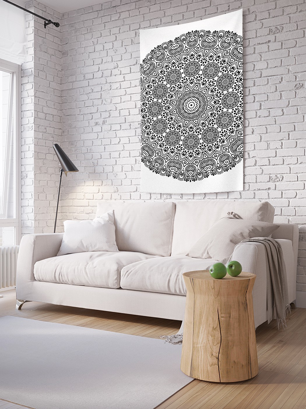 

Вертикальное фотопанно на стену JoyArty Растущий узор 150x200 см, Растущий узор