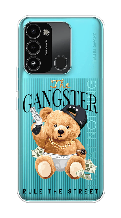 

Чехол на Tecno Spark Go 2022/8С/9 "The Gangster", Бежевый;серый;черный, 301250-6