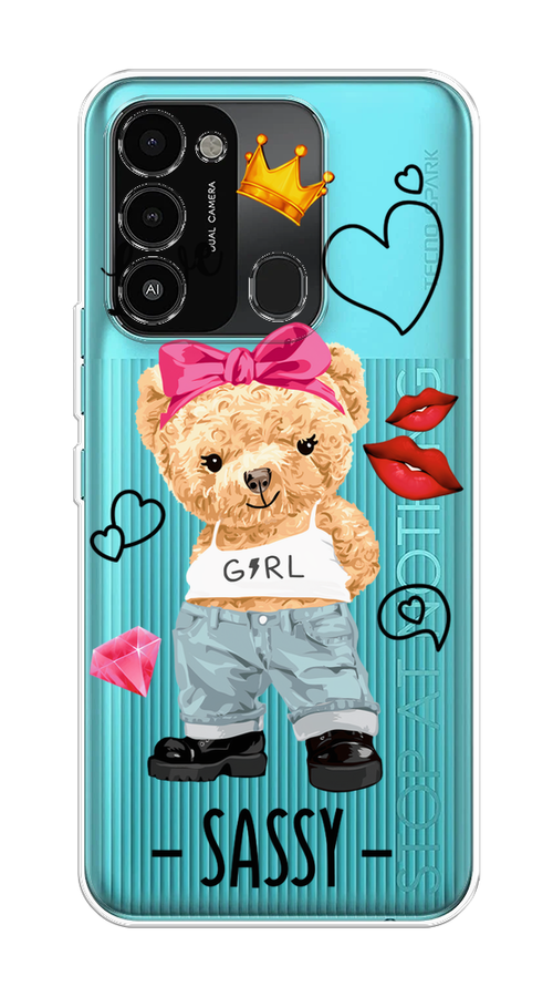 

Чехол на Tecno Spark Go 2022/8С/9 "Sugar Mommy", Голубой;белый;розовый, 301250-6