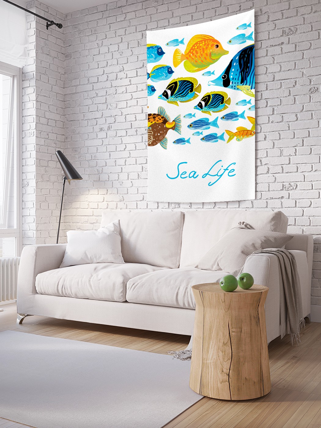 

Вертикальное фотопанно на стену JoyArty Жизнь в море 150x200 см, Жизнь в море