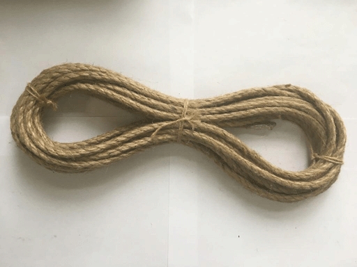 Веревка джутовая 3-прядная 6мм (10м)