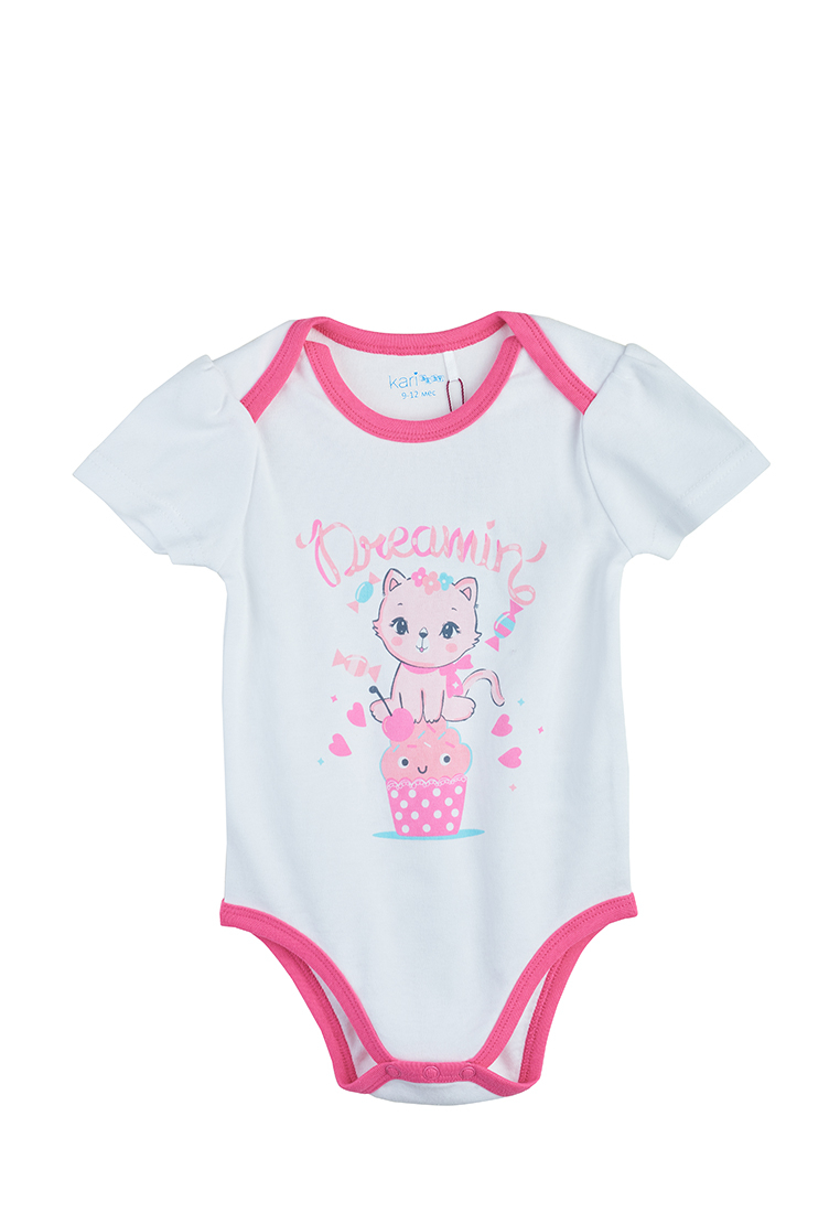 

Комплект одежды для новорожденных Kari baby SS20B06300803 белый/розовый р.62, SS20B06300803