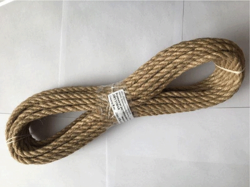 Веревка джутовая 3-прядная 8мм (15м)