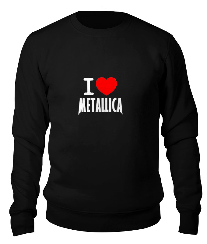 

Свитшот унисекс Printio «i love metallica» черный XL, «i love metallica»