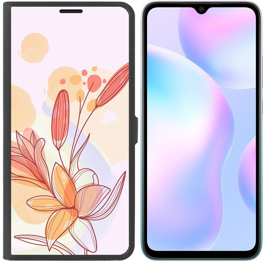 

Чехол-книжка Krutoff Eco Book для Xiaomi Redmi 9A Фантазия (черный)