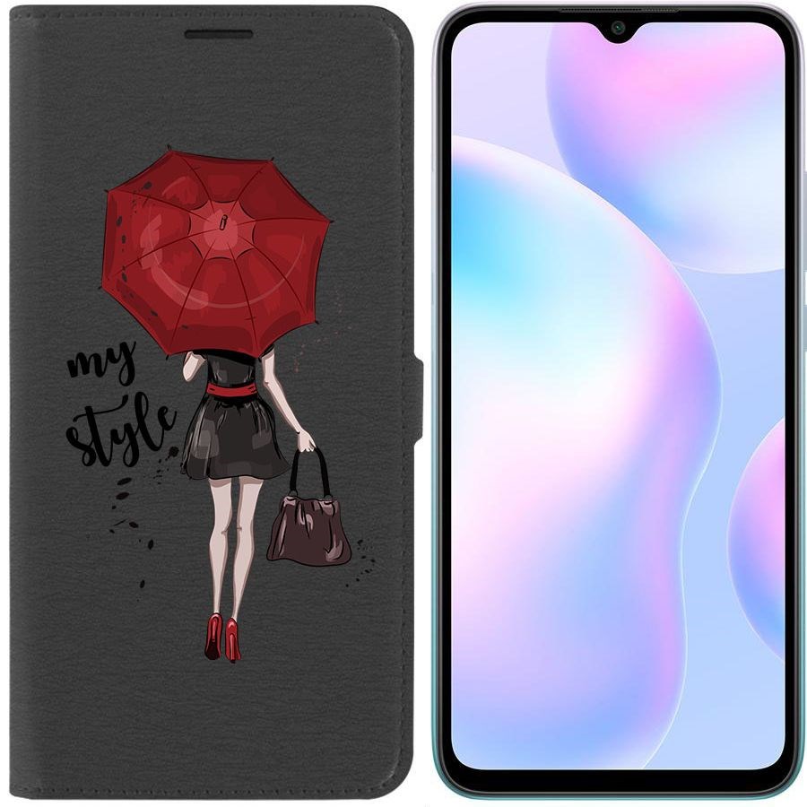 

Чехол-книжка Krutoff Eco Book для Xiaomi Redmi 9A Мой стиль (черный)