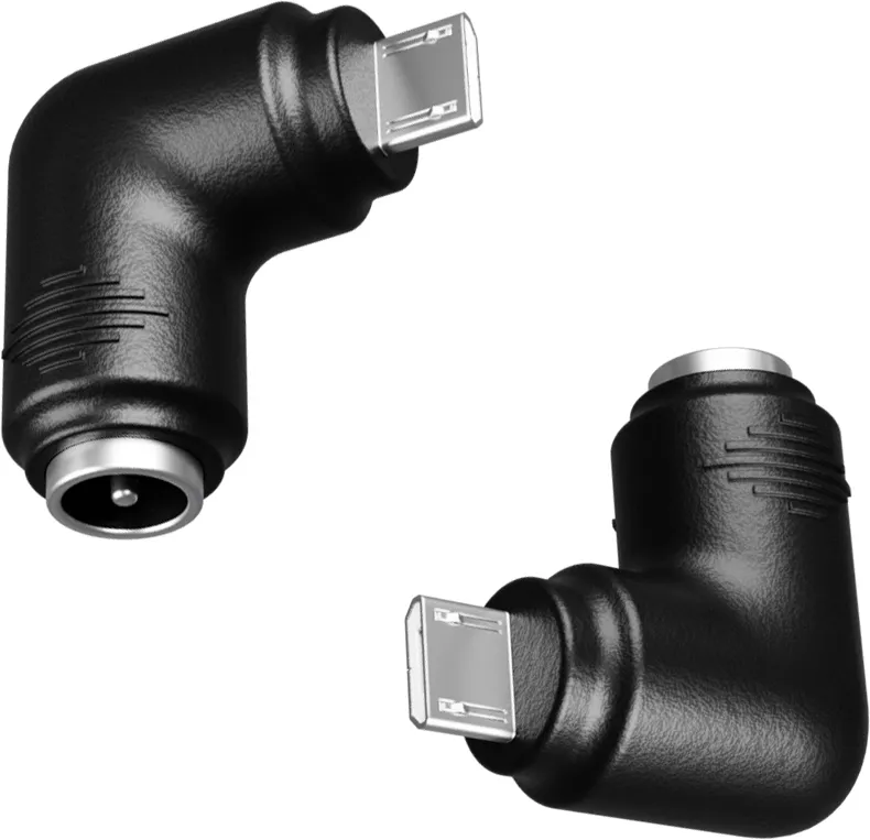 

Переходник GSMIN FDL-24 micro USB - DC 5.5 x 2.1 угловой черный