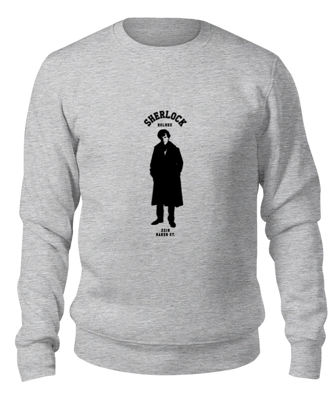 

Свитшот унисекс Printio Шерлок холмс (sherlock holmes) серый L, Шерлок холмс (sherlock holmes)