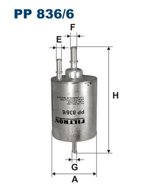 

Фильтр топливный Filtron PP8366