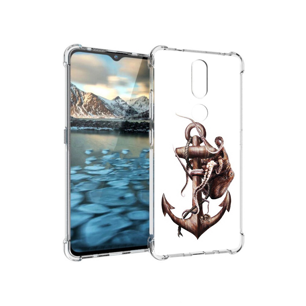 

Чехол MyPads Tocco для Nokia 2.4 ржавый якорь (PT227049.107.579), Прозрачный, Tocco