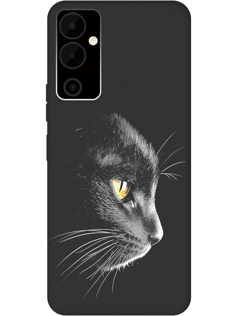 

Силиконовый чехол на Tecno Pova Neo 2 с принтом "Черный котик" матовый черный, Черный;белый;золотистый, 778682412