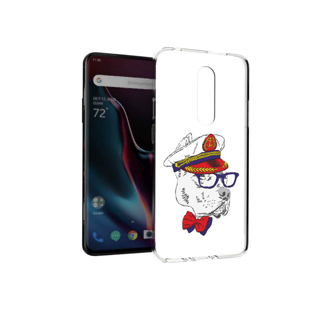 

Чехол MyPads Tocco для OnePlus 7 Pro бульдог (PT139735.130.251), Прозрачный, Tocco