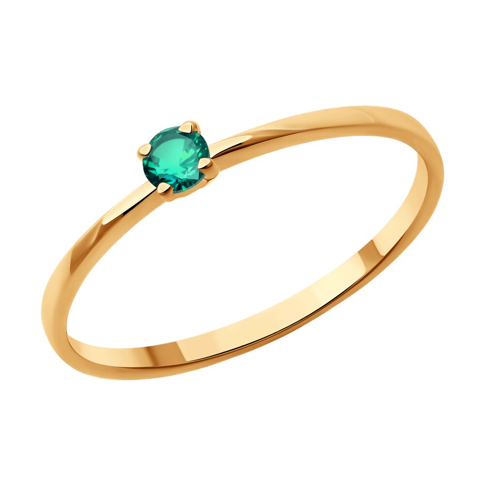 

Кольцо из золота р. 17 Diamant 51-210-02293-3, изумруд, 51-210-02293-3