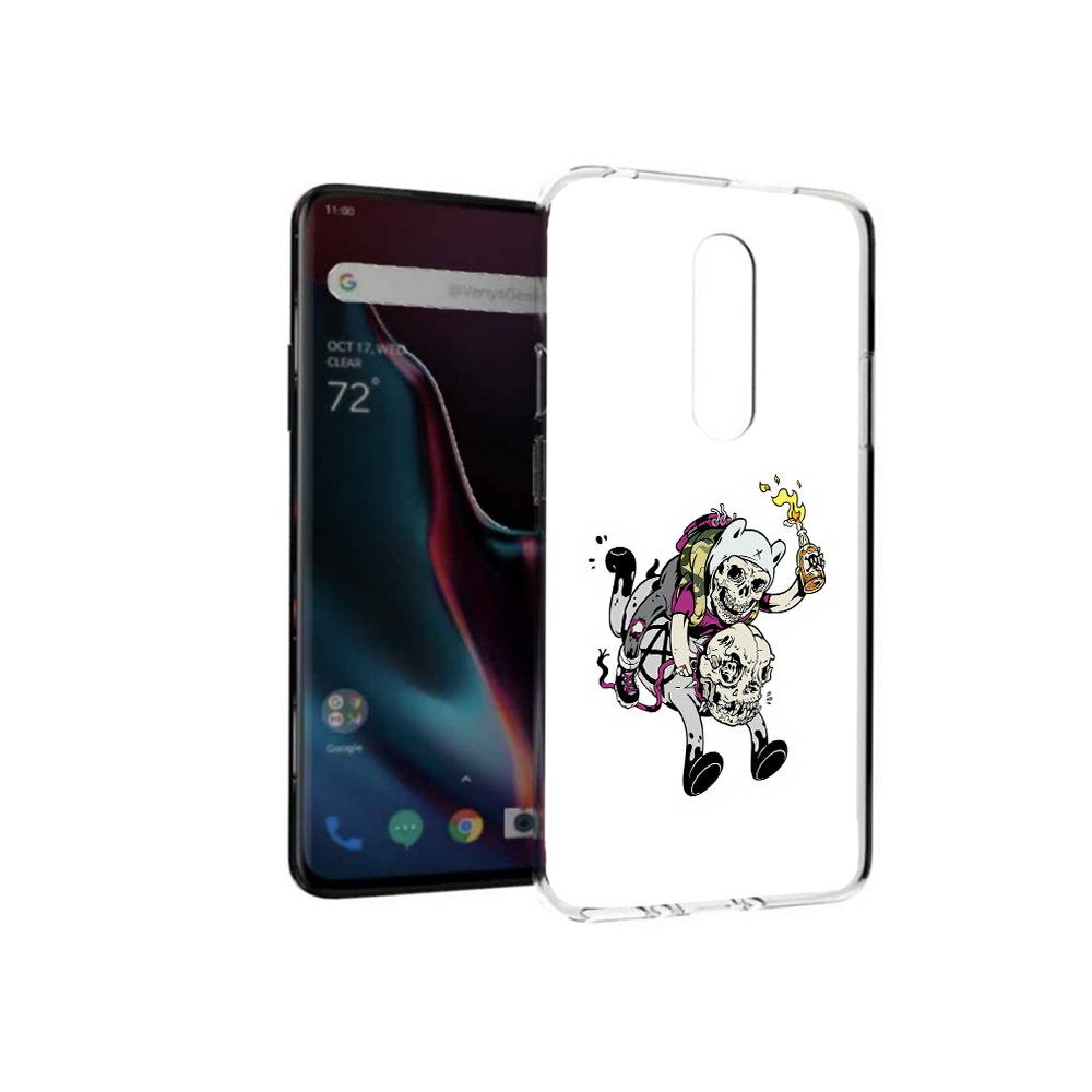 

Чехол MyPads Tocco для OnePlus 7 Pro время приключений скелеты (PT139735.130.277), Прозрачный, Tocco
