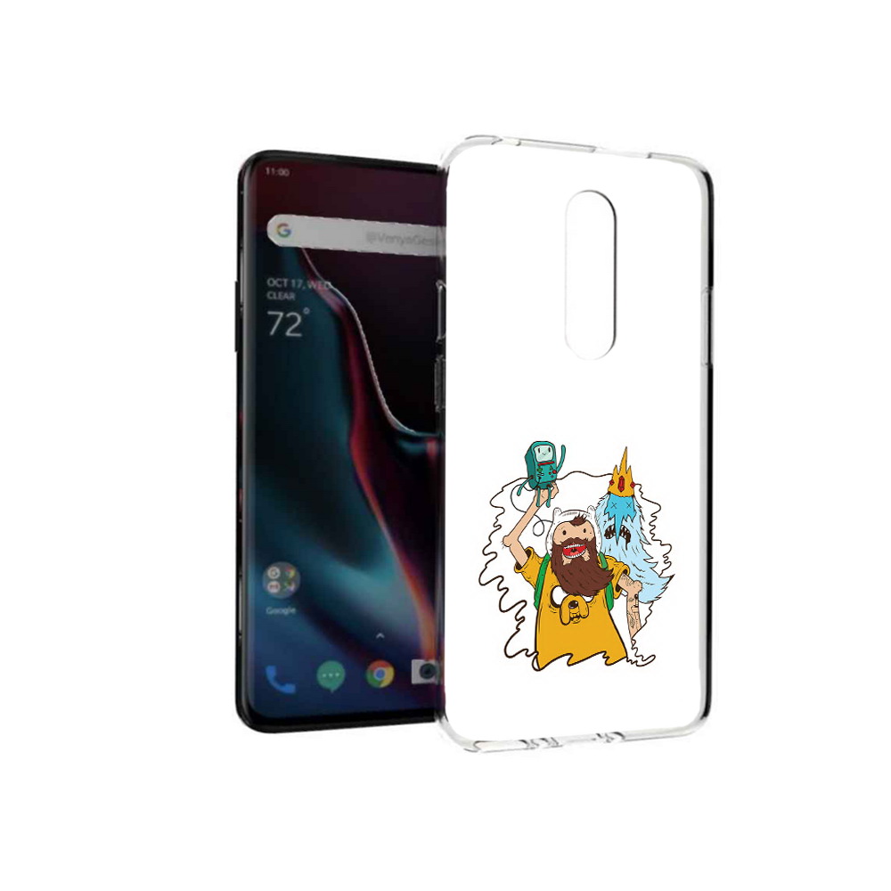 

Чехол MyPads Tocco для OnePlus 7 Pro время приключений старый Финн (PT139735.130.279), Прозрачный, Tocco