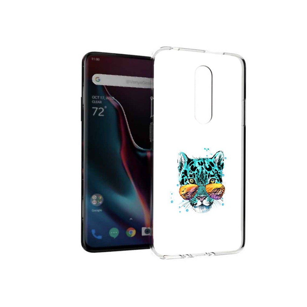 

Чехол MyPads Tocco для OnePlus 7 Pro голубой лео (PT139735.130.294), Прозрачный, Tocco