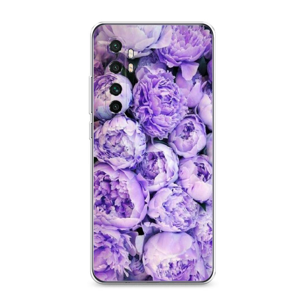 

Чехол Awog на Xiaomi Mi Note 10 Lite "Пионы сиреневые", Разноцветный, 38450-8